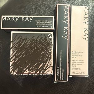 Mary Kay New Set - foundation primer, brow tint, mascara. Big discount